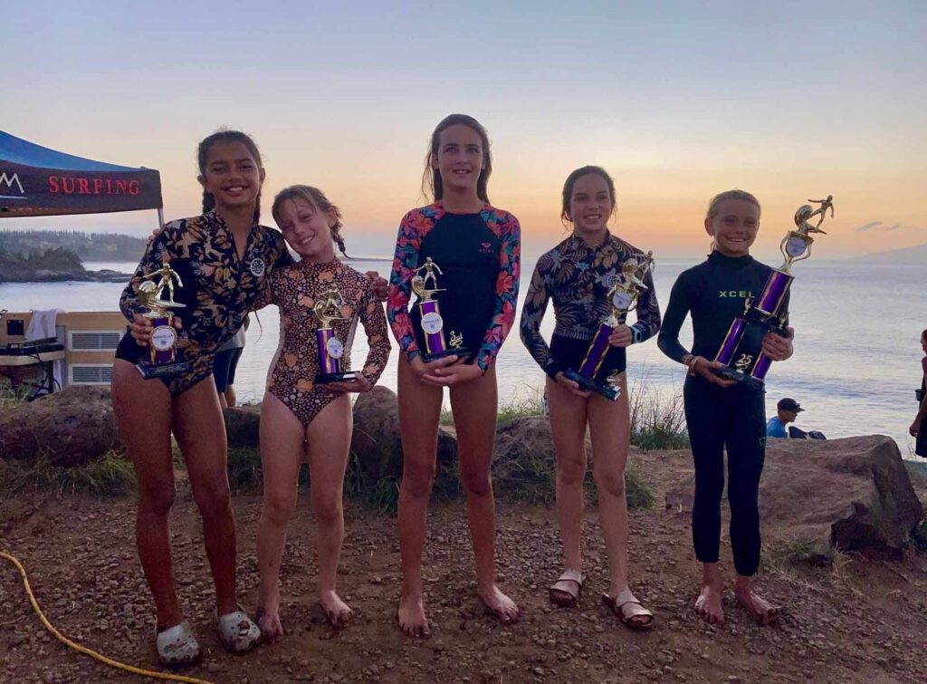 Girls Under 12 Honolua Bay Surfing Competition 28 Feb - 1 Mar 2025